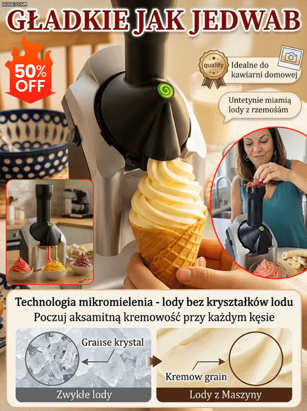 Automatyczna Maszyna do Robienia Lodów do Domu