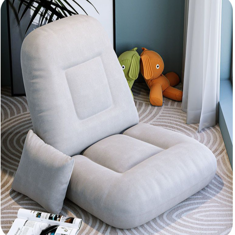 Vista lateral de sillón ligero y elegante