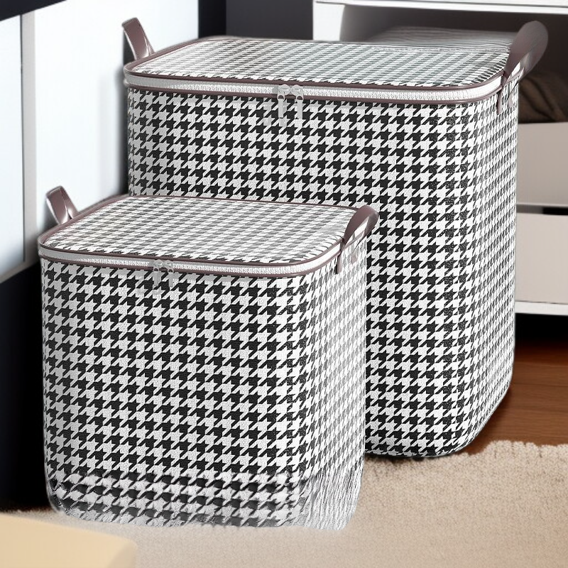 Large capacity moistureproof quilt storage bag in bedroom
