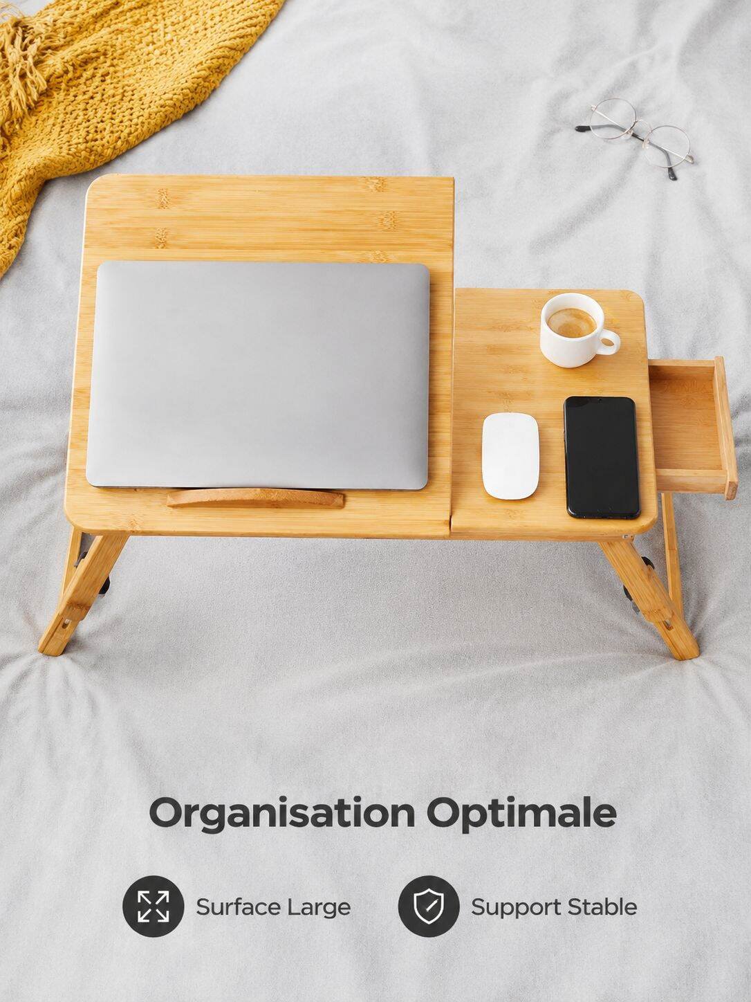 Bureau pliant portable pour ordinateur portable
