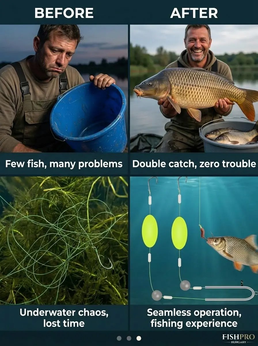[Say Goodbye to Snagging, Effectively Increase Fish Catch Rate] New Reverse Bottom Double Hook