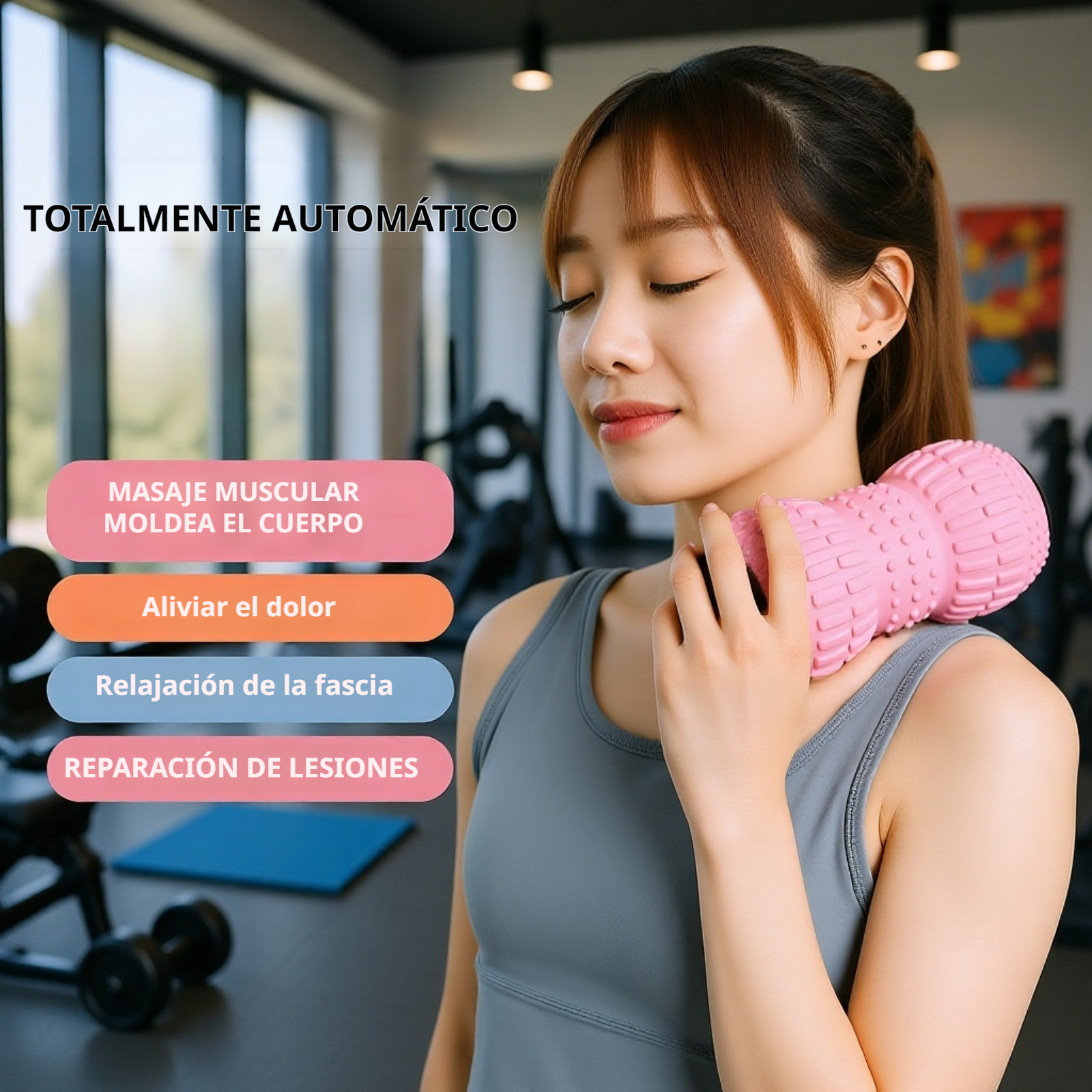 Bola de masaje eléctrica en forma de cacahuete para relajación muscular profunda