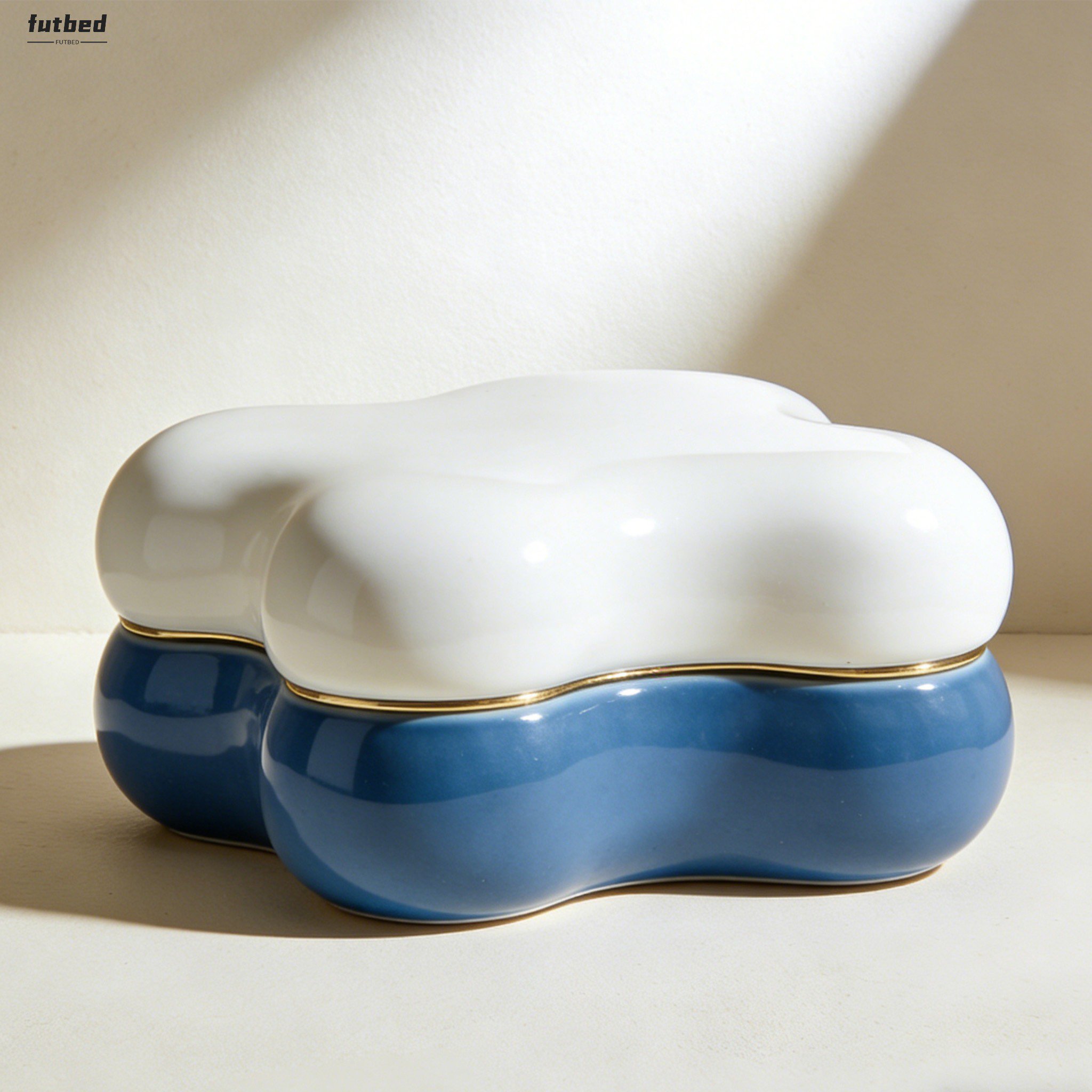 Elegant jewelry organizer displaying rings and necklaces