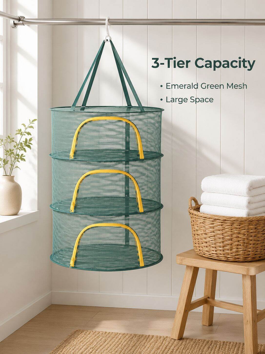 Zippered Drying Net Basket for Sweaters and Underwear