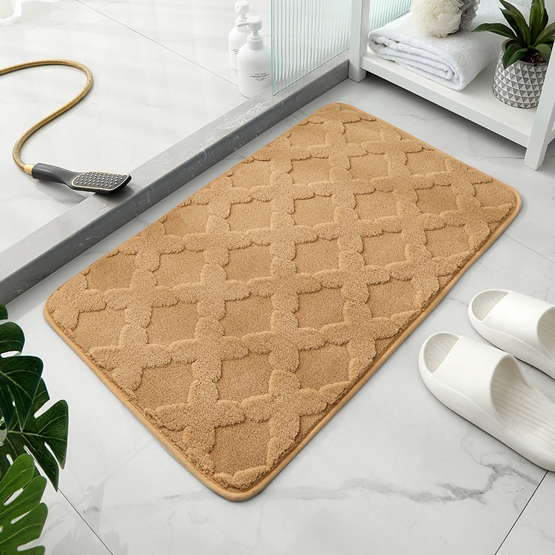 Imitation Cashmere Non-Slip Doorway and Bathroom Floor Mat