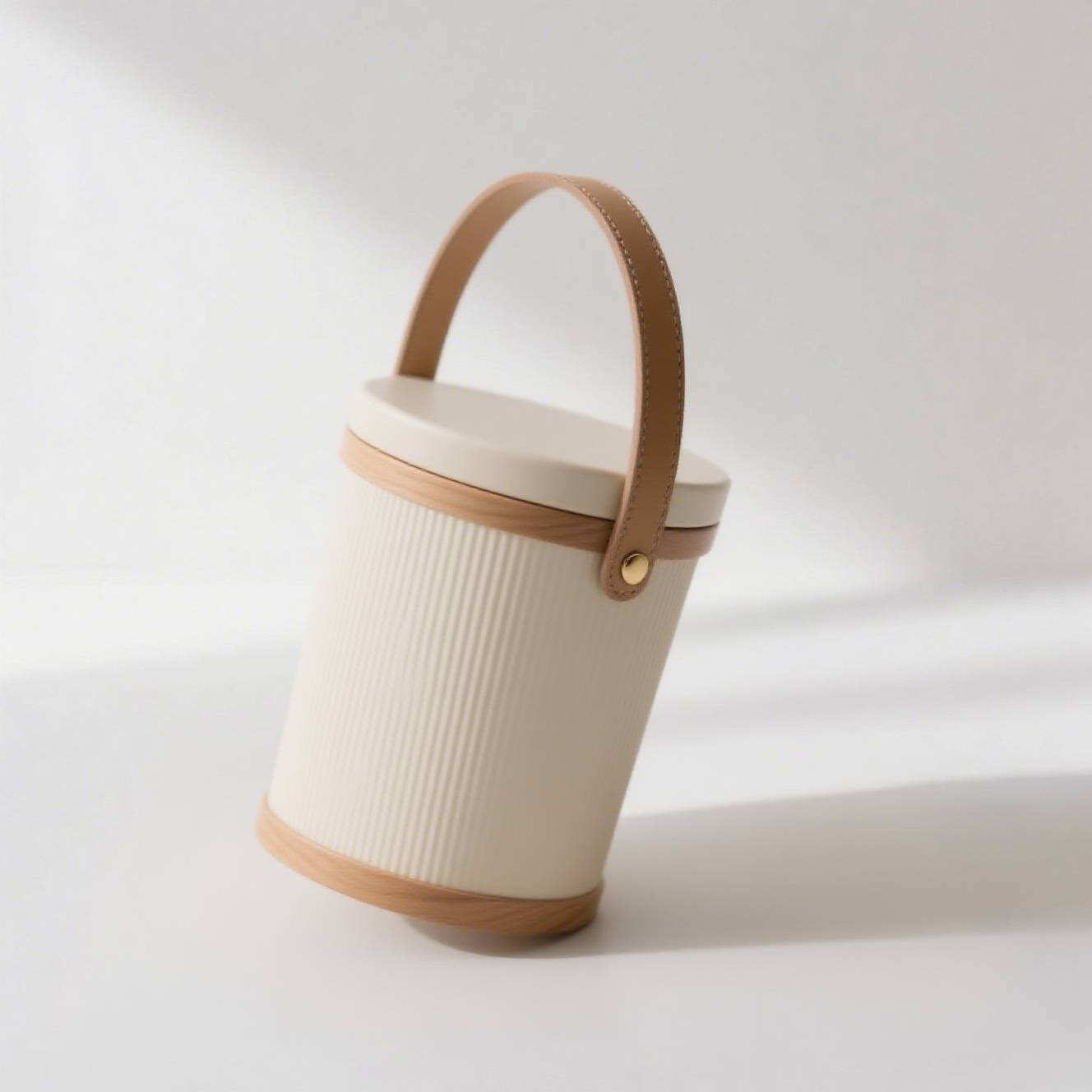 Set de 2 loncheras cilíndricas con diseño elegante