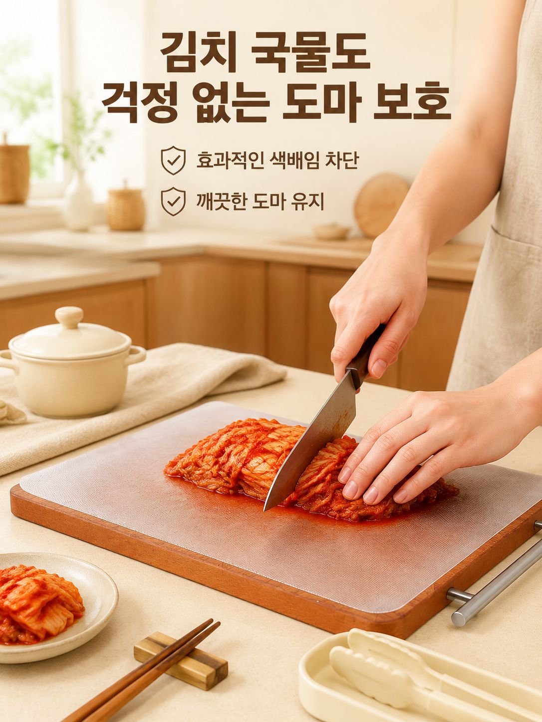 일회용 미끄럼 방지 주방 도마 매트