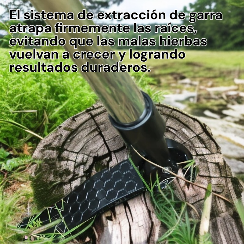 Arrancador de malas hierbas con garra de aluminio