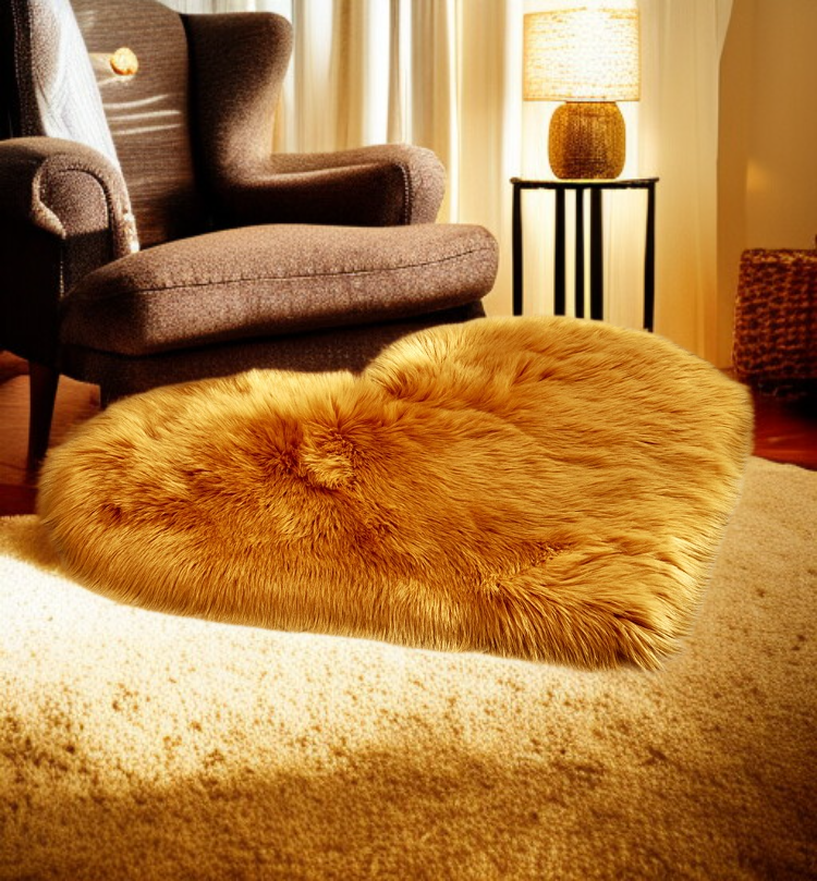 現代風格長毛絨地毯搭配家具