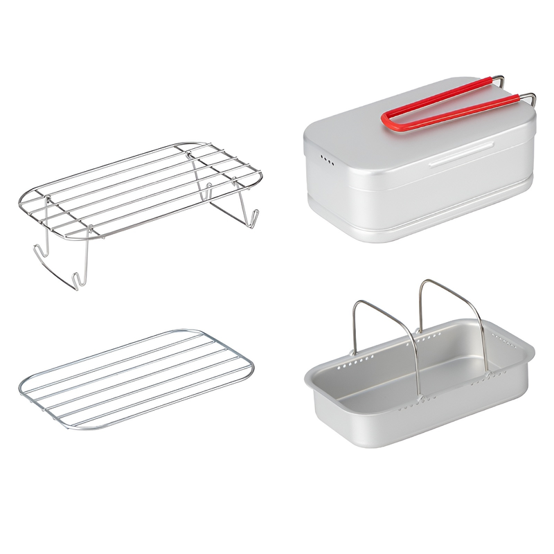 キャンプ用多機能アルミ弁当箱