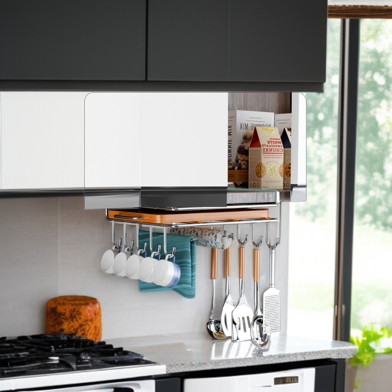 Organizer na ręczniki papierowe, pokrywki i deski do krojenia do kuchni