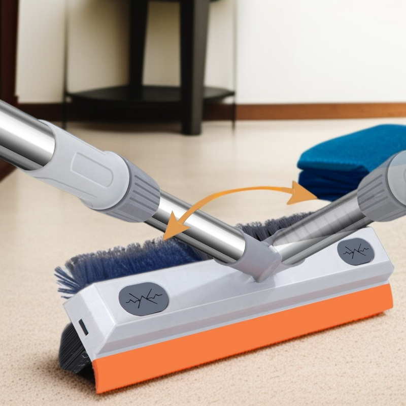 가정용 스테인리스 신축 진드기 제거 바닥 브러시 3인 1 욕실 와이퍼 빗자루 화장실 신축 바닥 브러시