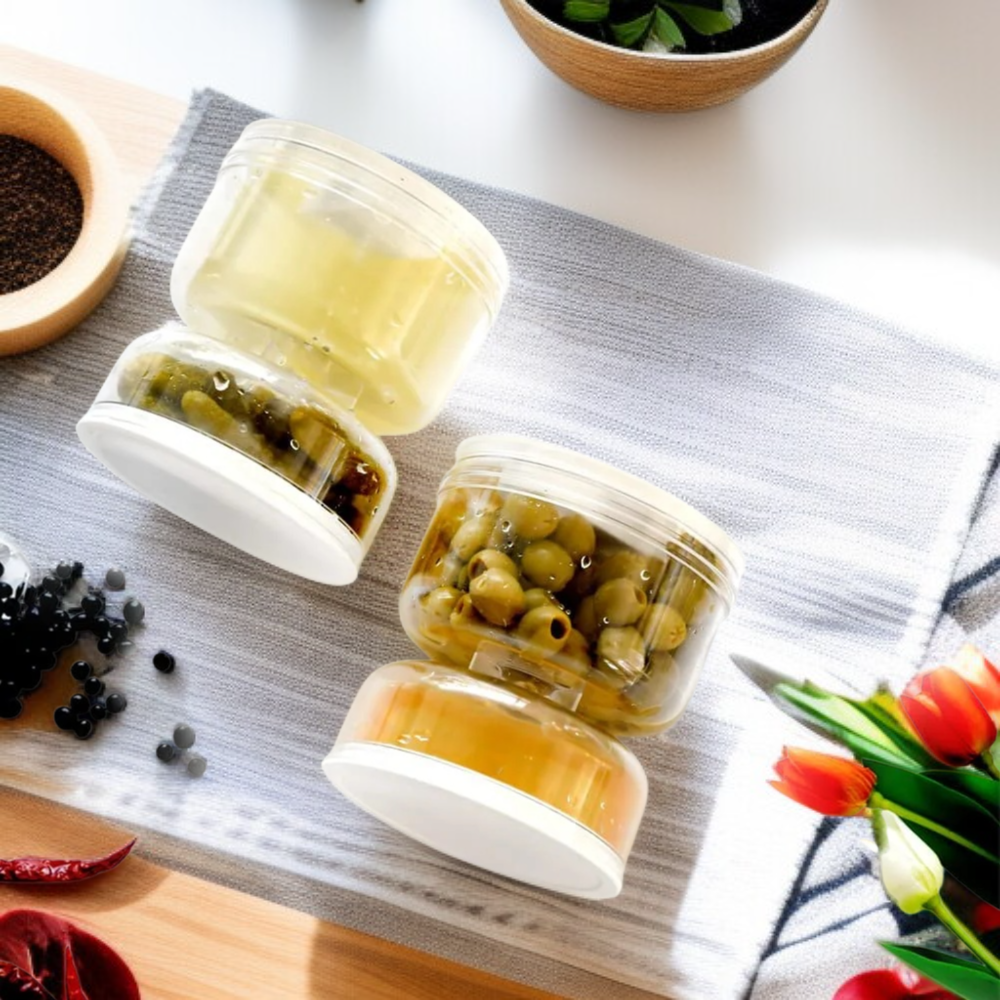 수제 피클 보관 건습 분리 항아리
