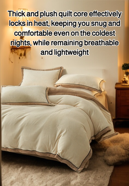 Luxury milk velvet quilt core for spring and autumn seasons