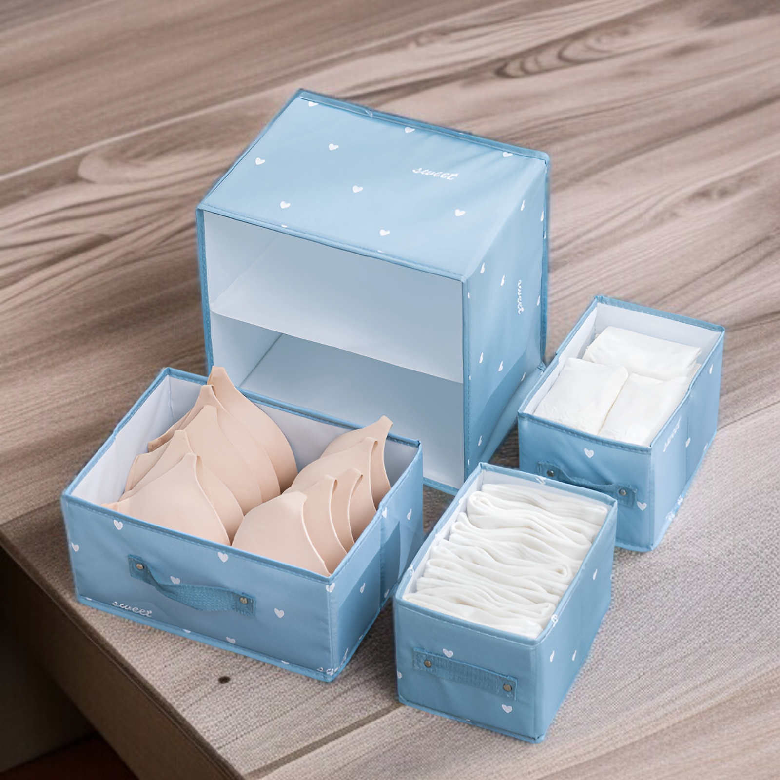 新しい引き出し式衣類収納ボックス収納家庭用バスケットボックス収納ボックス布製ワードローブ収納ボックス衣類大型ボックス