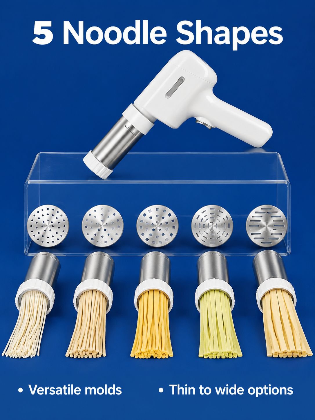 Household noodle maker in compact size