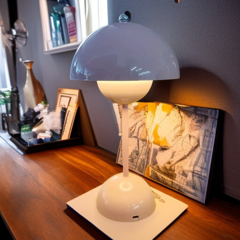 北欧風キノコ型ベッドサイドランプ 雰囲気ランプ 結婚部屋・寝室・デスク装飾