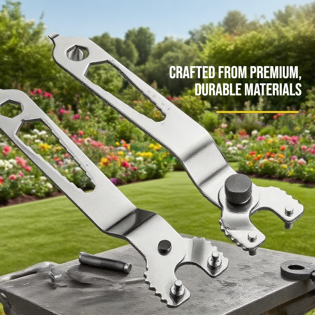 Universal wrench for angle grinder maintenance