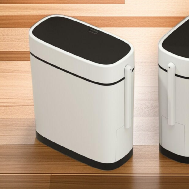 화장실 휴지통 가정용 뚜껑이 있는 화장실 틈새 대용량 휴지통 냄새방지휴지통 누르는 휴지통 휴지통