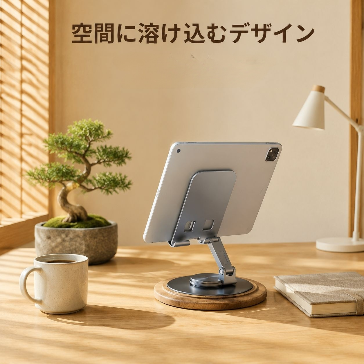 調節可能な折りたたみ式デスクトップスマホスタンド
