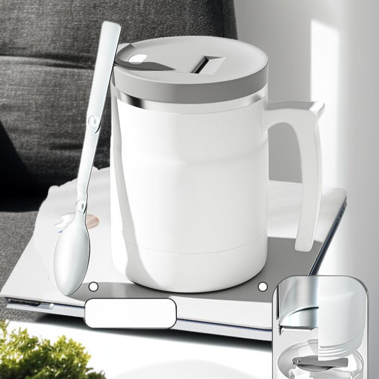 創意不鏽鋼咖啡杯保溫茶杯帶蓋辦公用水杯