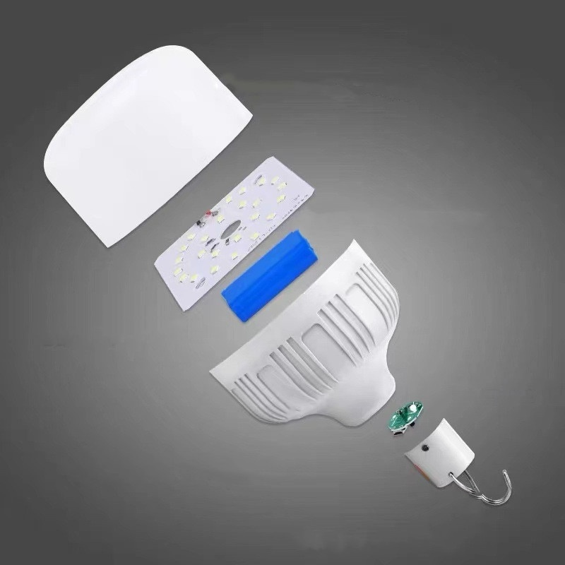 Portable LED pendant light bulb