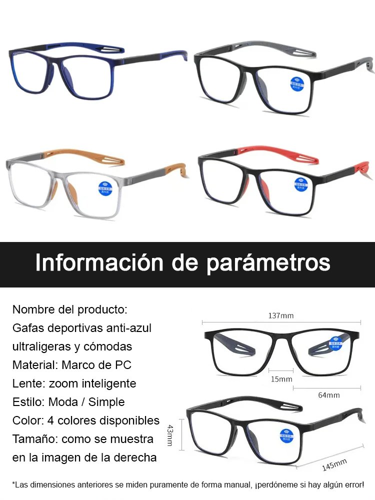 2x1: Gafas de Lectura Ultraligeras Anti-Luz Azul