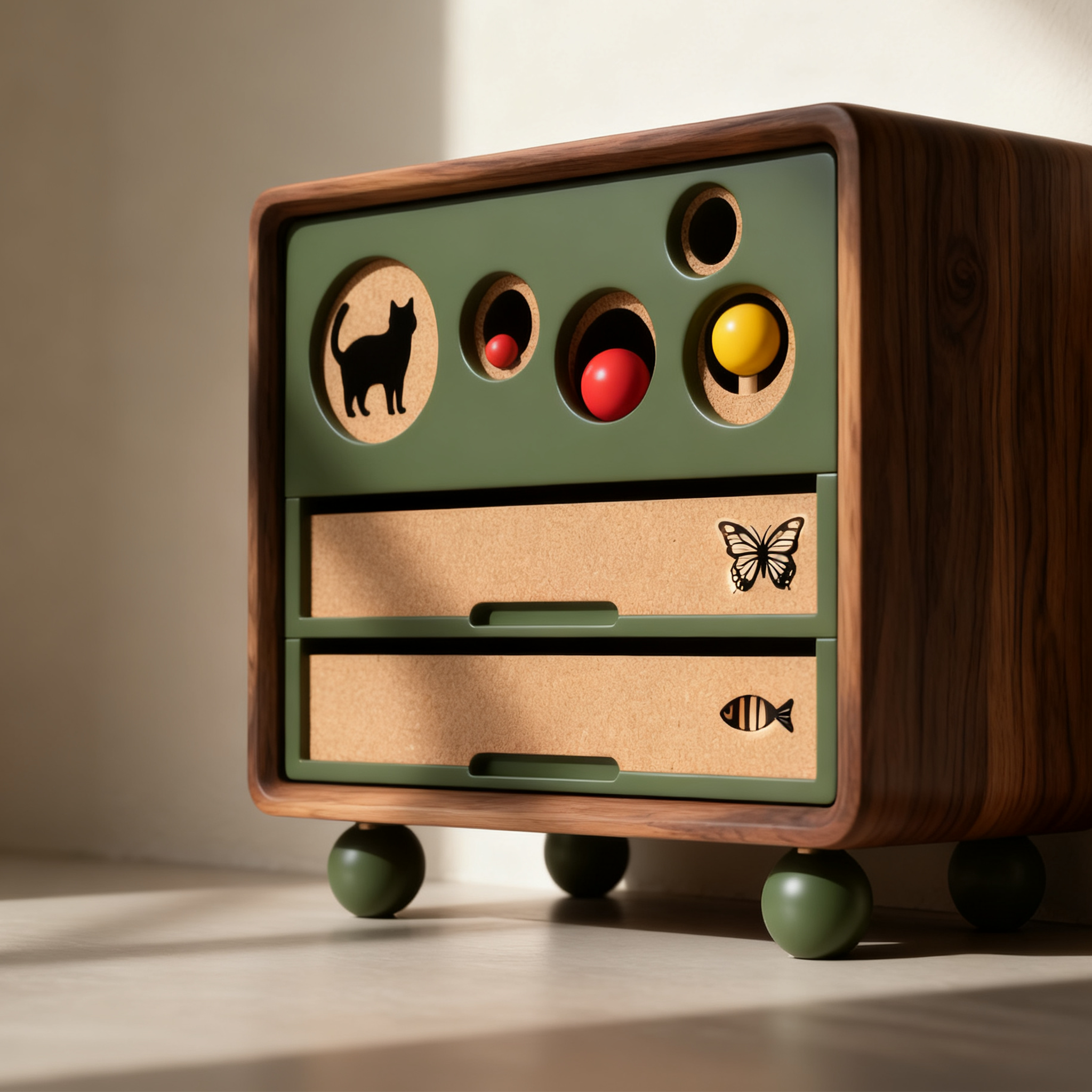 아이방에 어울리는 내추럴 디자인 정리장