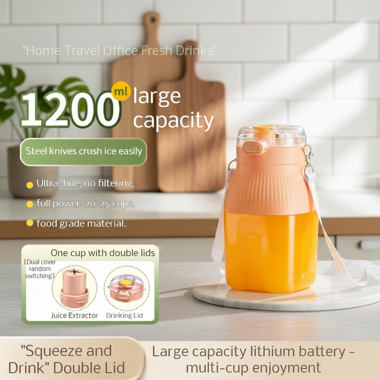Portable Juice Extractor Multifunctional Small Quality Fruit Electric Juice Extractor Cup