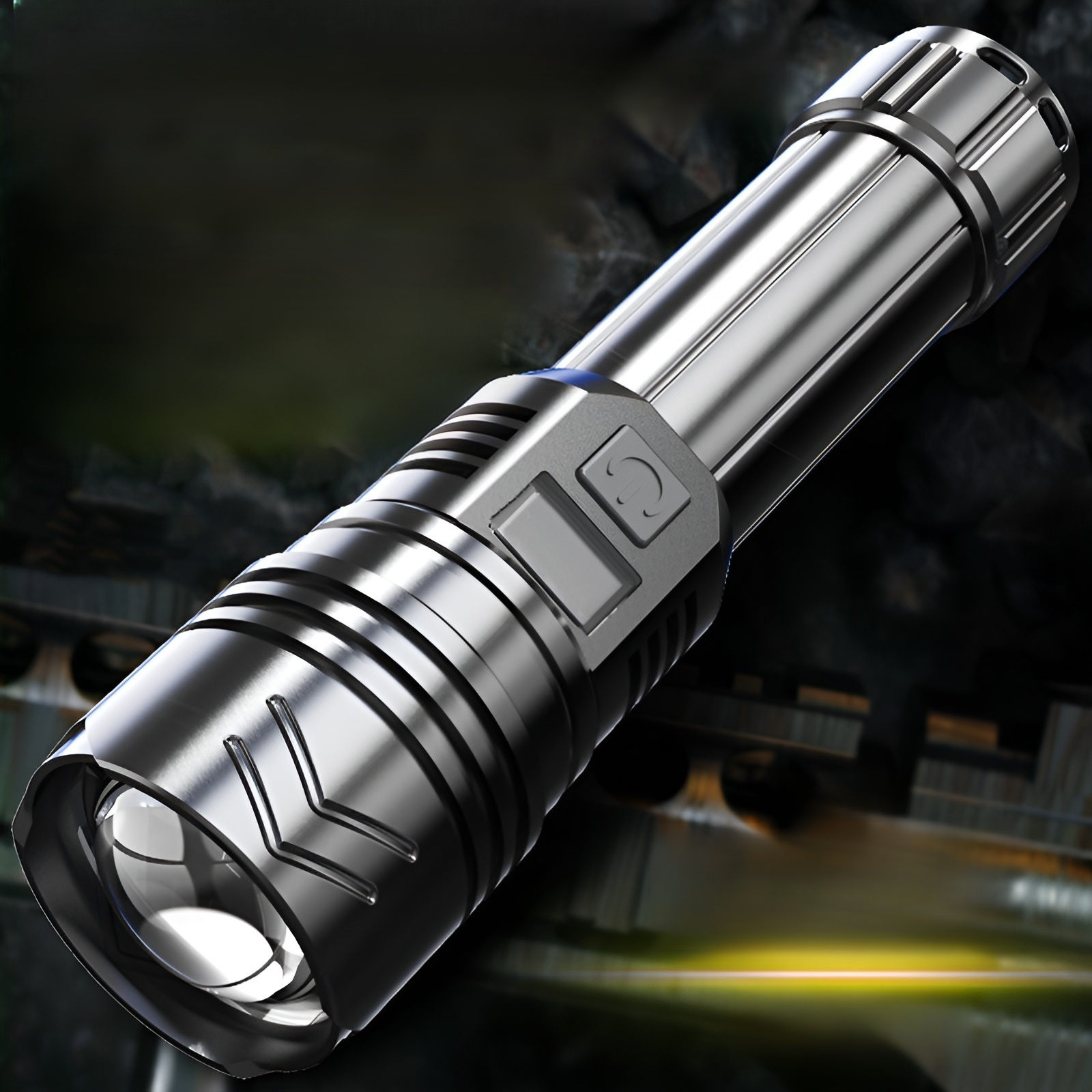 Lampe torche rechargeable haute luminosité et longue portée
