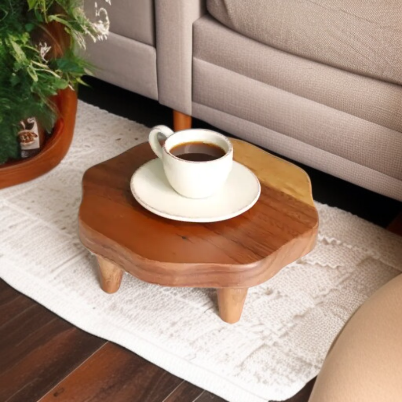 전통 원목 미니 교자상 연화 찻상