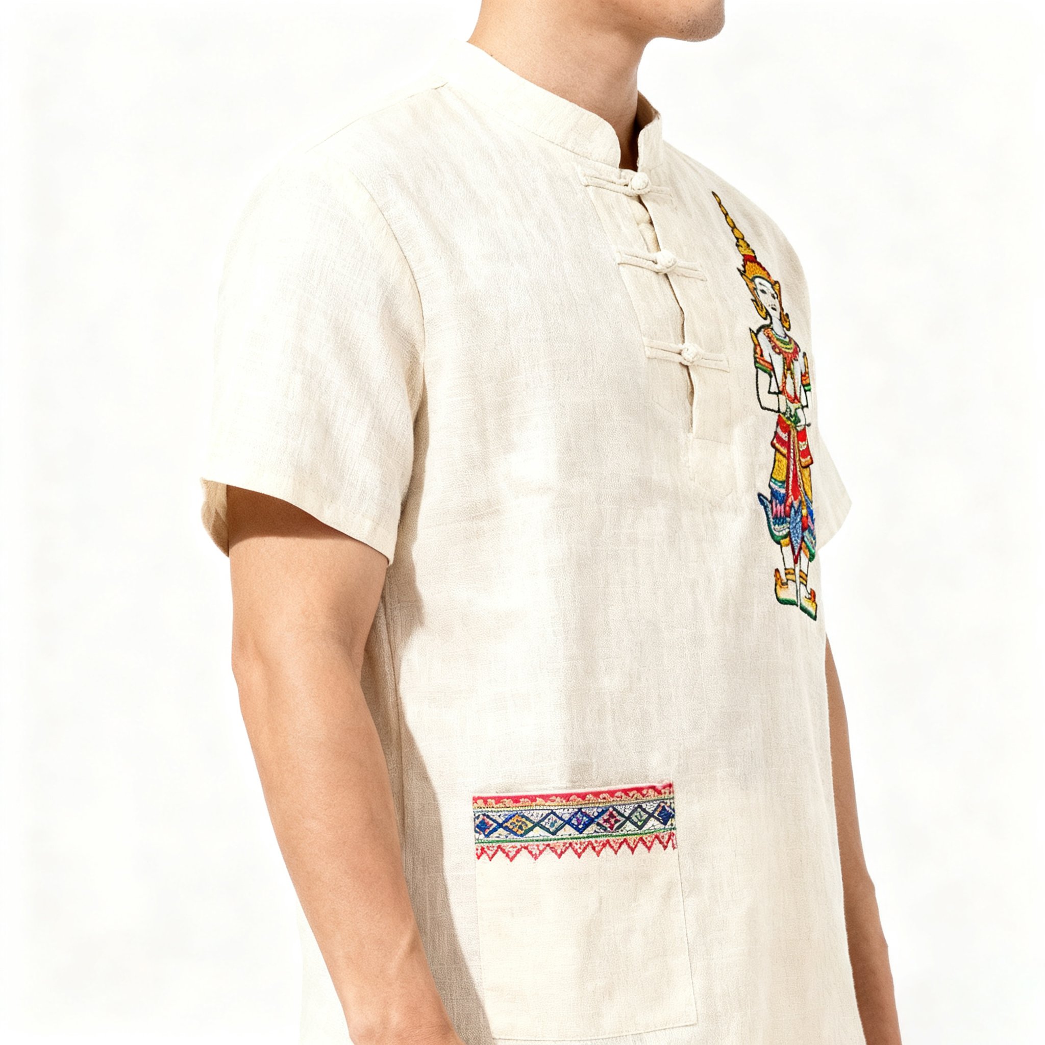 เสื้อยืดลายปักพระพุทธรูป