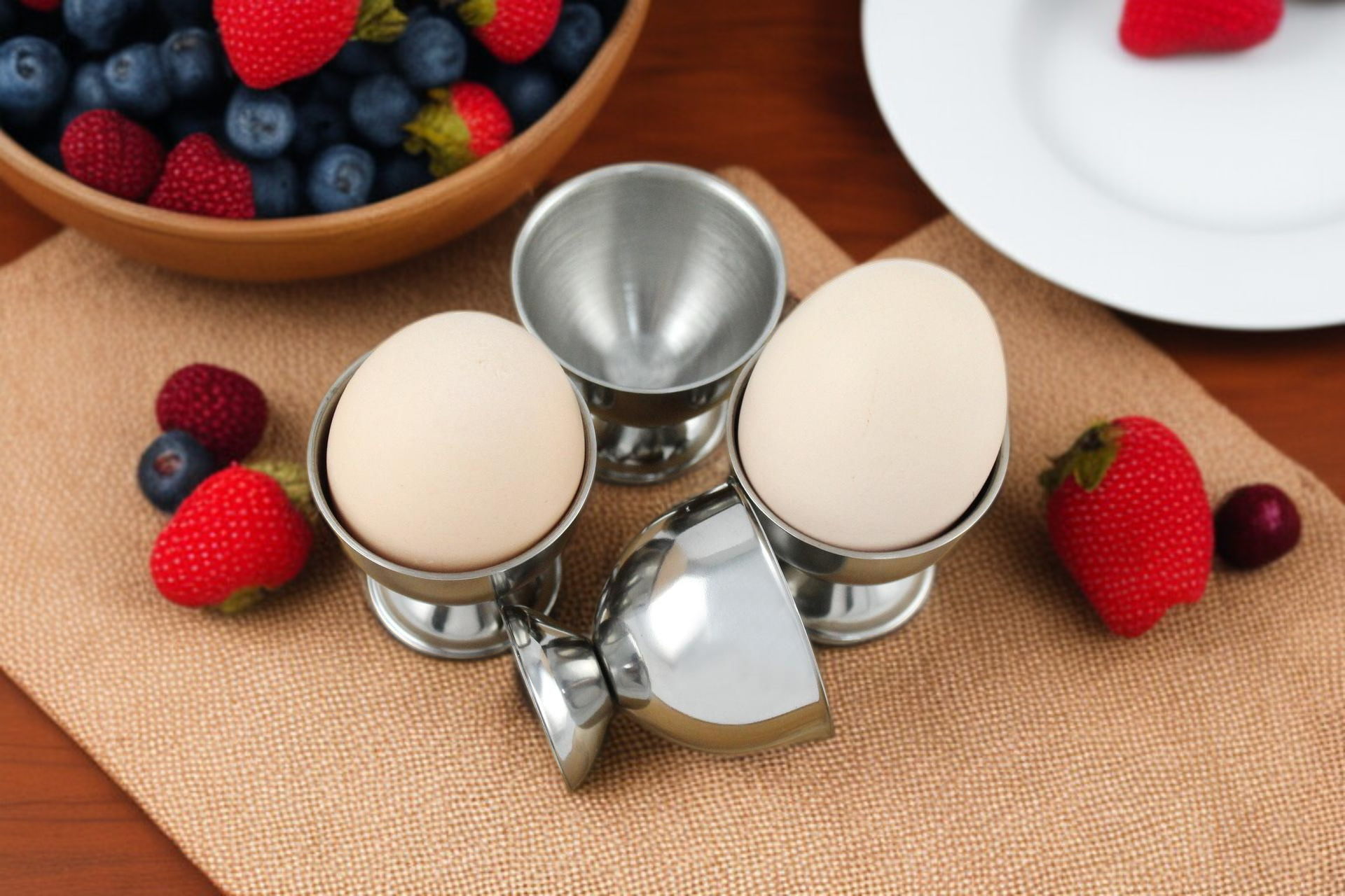 Edelstahl Eierhalter für Buffet und Brunch