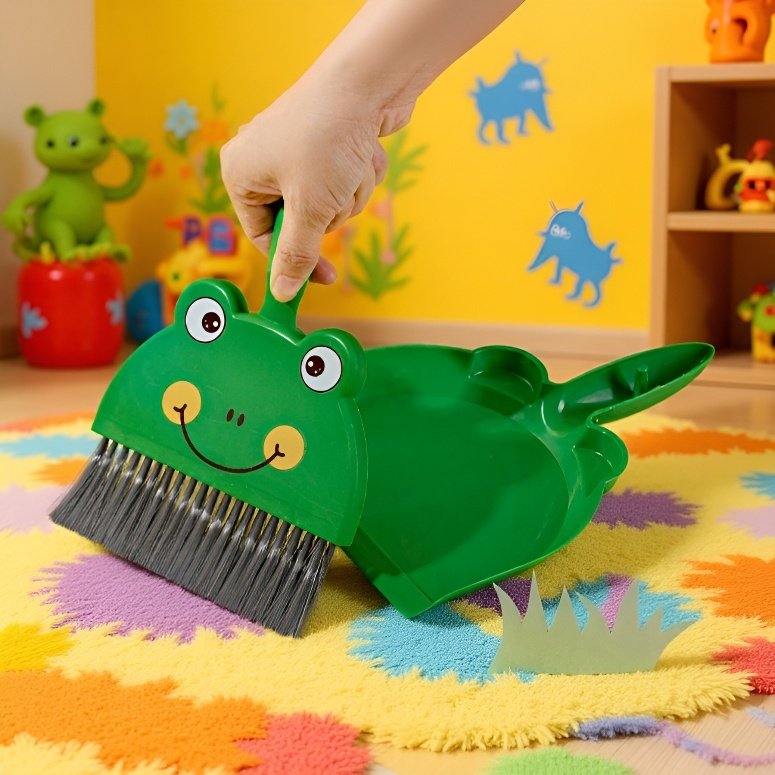 掃除用ほうきとちりとりセット