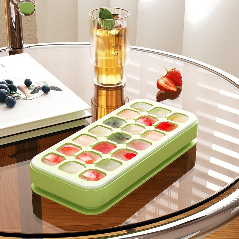 Fill with water and press the ice tray