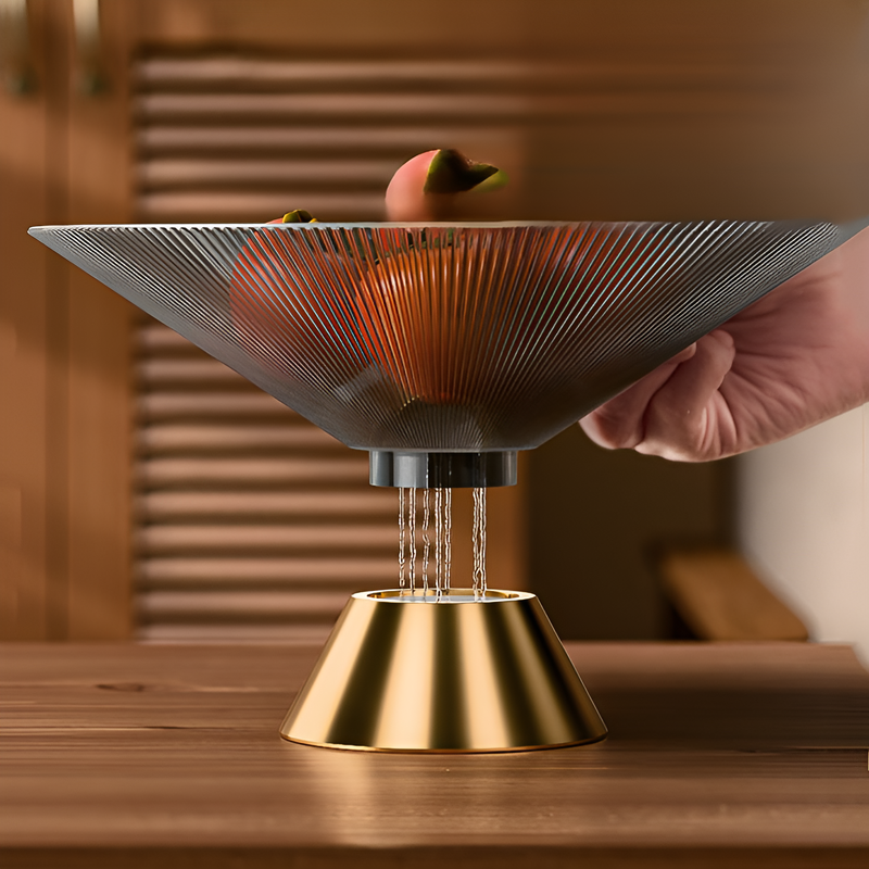 Coupe à bonbons à rayures nordique avec évacuation pour salon