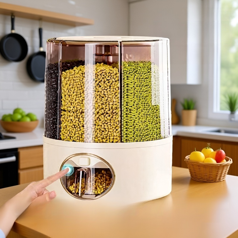 大容量360°回転式穀物貯蔵バケツ