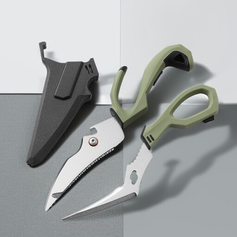 多機能の屋外の釣は取り外し可能なステンレス鋼用具の魚の骨はさみを切ります 釣のために必要な多機能のはさみ