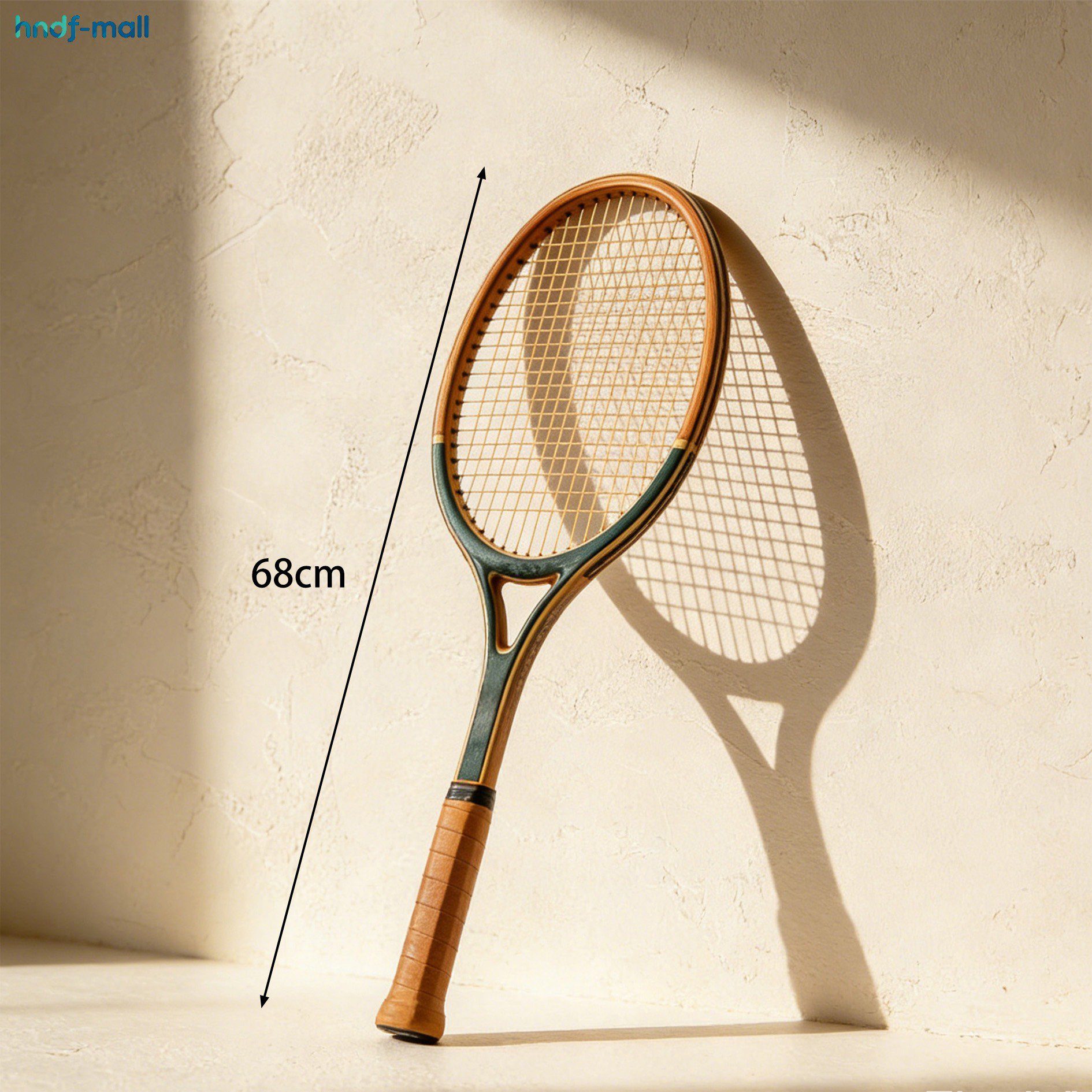 Beginner-friendly tennis racket in action