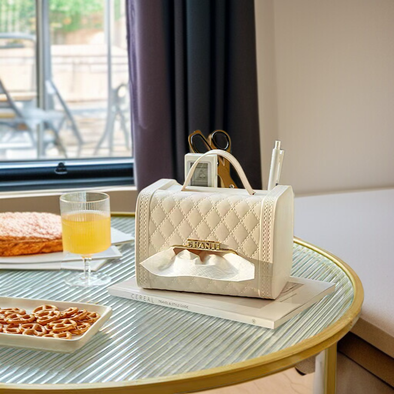 거실 작은 향풍 종이 스타일링 책상 티슈케이스 가방 가정용 거실 장식케이스