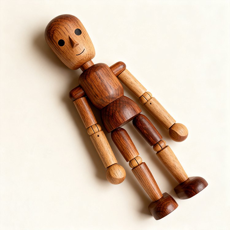 木の人形デコレーション