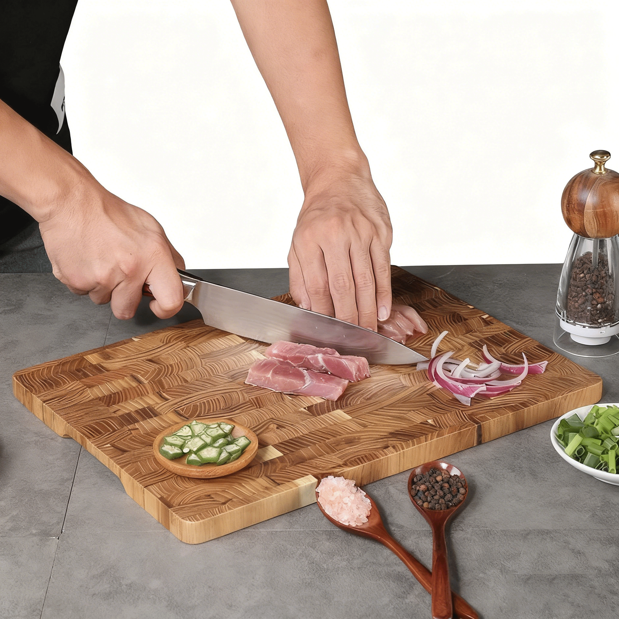 고급 티크 원목 도마