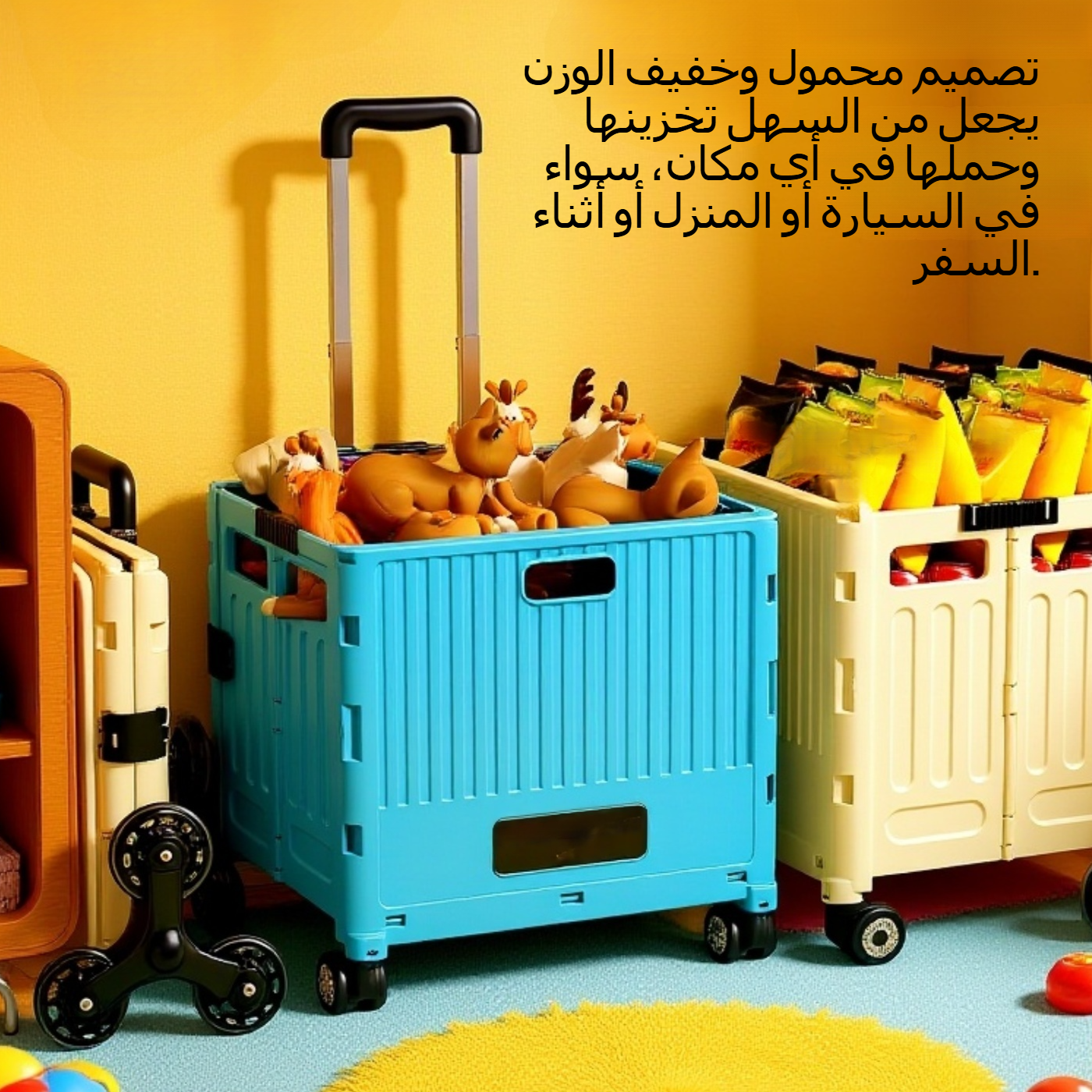 متعددة الوظائف المحمولة للطي عربة سحب صغيرة للاستخدام المنزلي