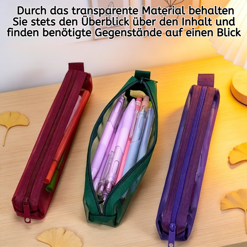 Kompaktes Federmäppchen mit Reißverschluss