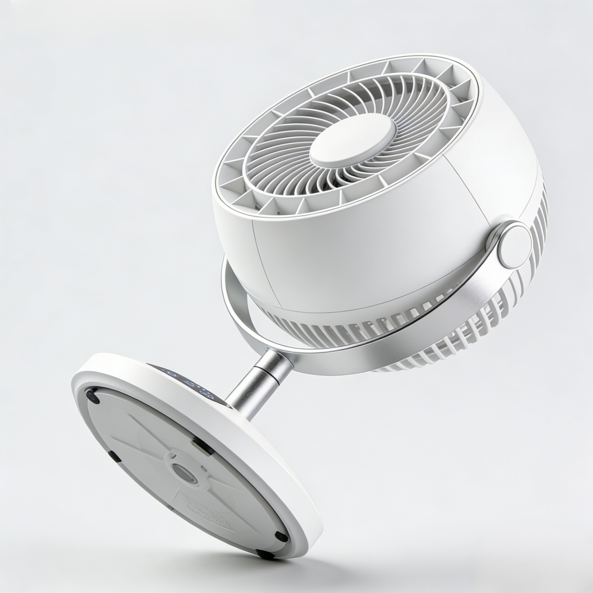 Detalle de las aspas silenciosas del ventilador multiestación