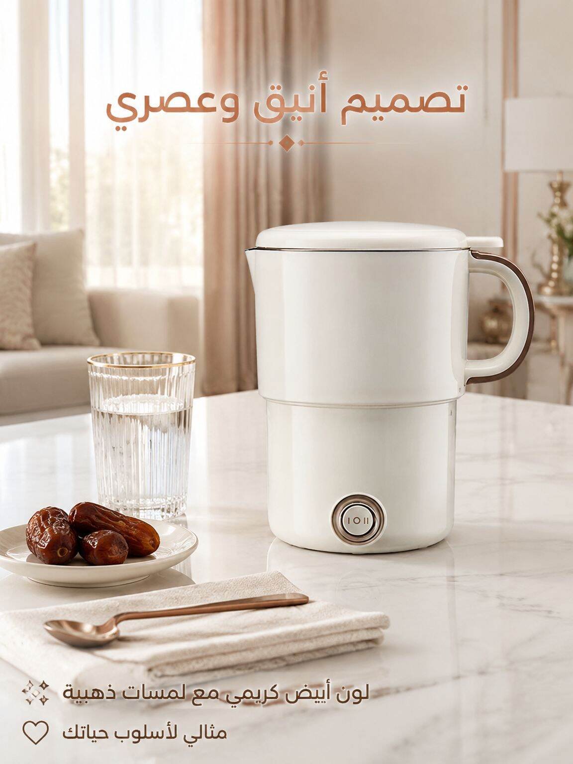 غلاية كهربائية محمولة متعددة الوظائف قابلة للطي