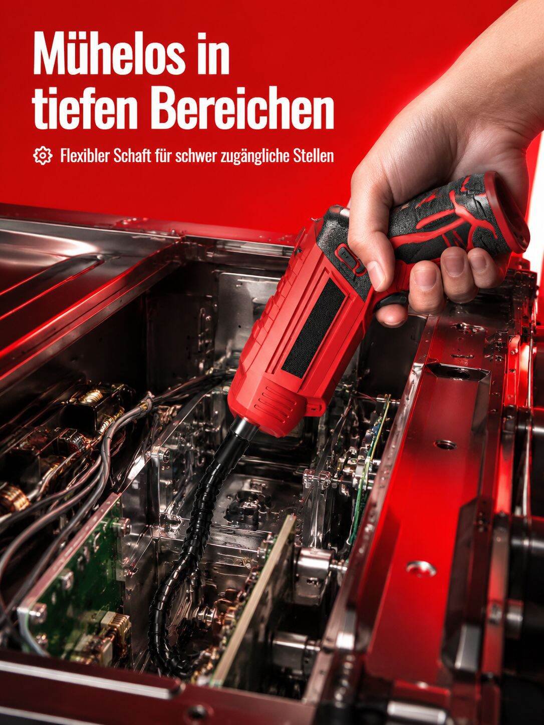 Elektrischer Schraubendreher Set mit Zubehör