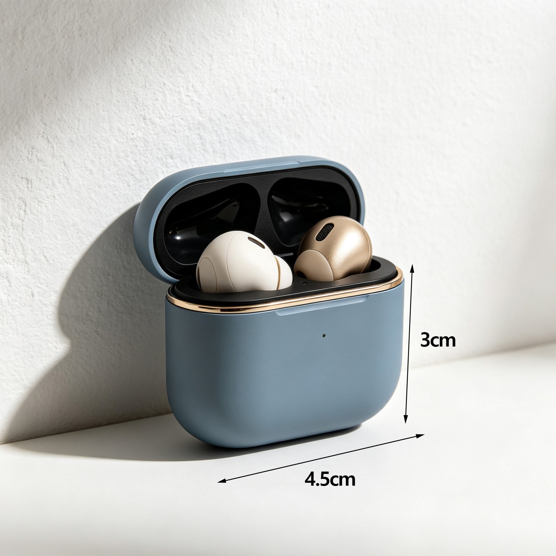 Wireless headphones with cushioned ear pads