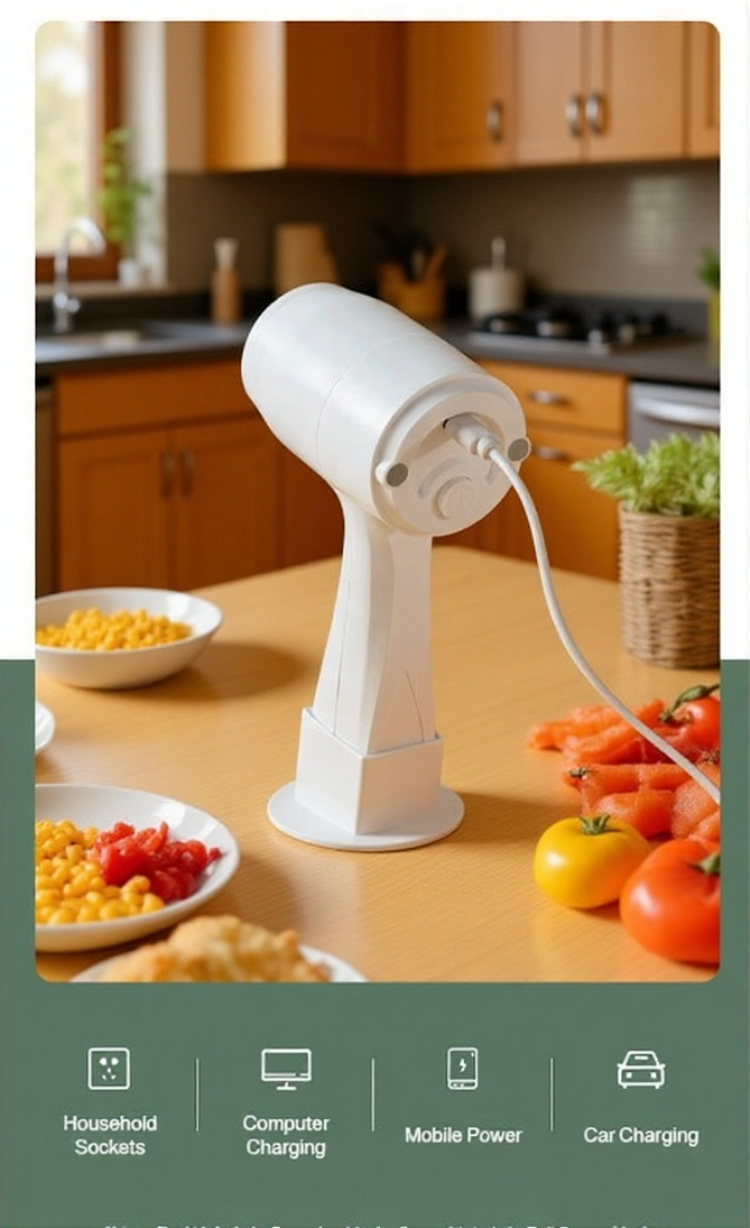 Lightweight electric mixer for baking