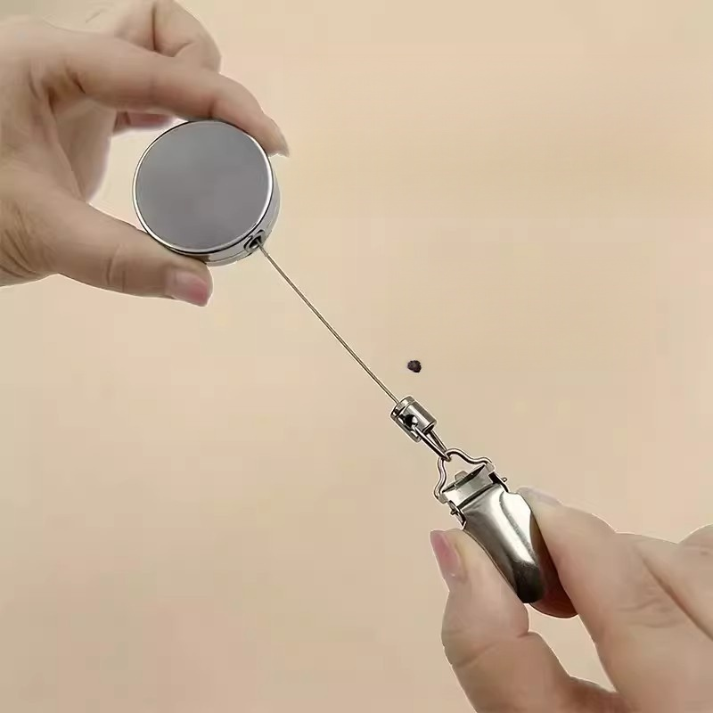 4CM 타월걸이 클립 이지릴 노타공 평면 스틸와이어 스펀지 접착식 리트랙터